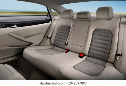 Rücksitze für Beifahrer in einem modernen, komfortablen Fahrzeug