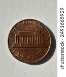 The back of a penny