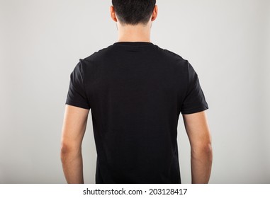 Black Shirt Back Images Stock Photos Vectors Shutterstock