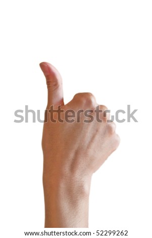 Back right hand thumbs up
