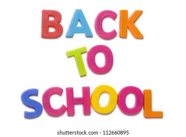 Back School Alphabet Letters Studio Cutout Stock Photo 112660895 ...