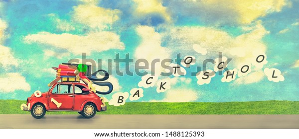 Back to school. Car\
.banner