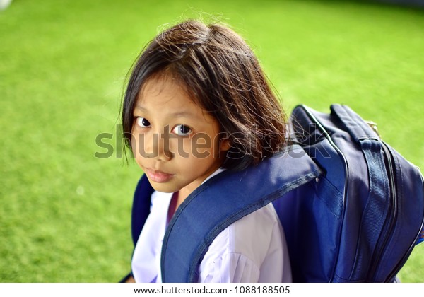 Back School Concept Cute Girl Primary Stock Photo Edit Now