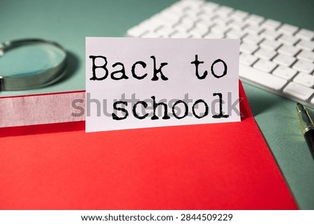 Back to school concept  text