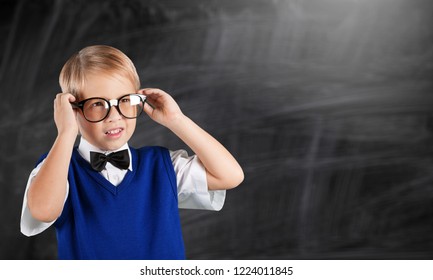 Back School Funny Little Boy Stock Photo 1224011845 | Shutterstock