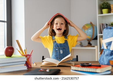 Back School Happy Cute Industrious Child Stock Photo 2162530757 ...