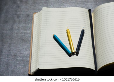 Back To School Noteblock Crayon Pencil Color Blue Yellow Notebook Notes Summer Lines