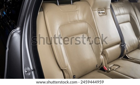 Back seat in a suv
