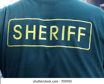 Back of Sheriff Jacket