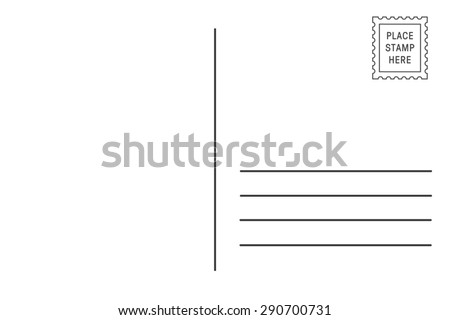 Back Side Postcard Stock Photo (Edit Now) 290700731 - Shutterstock