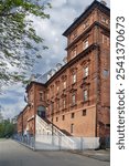 The back side of the Valentino Castle from the Po River, Turin, Italy