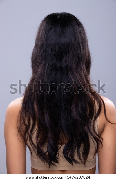 Back Side View Women Show Long Stock Photo Edit Now 1496207024