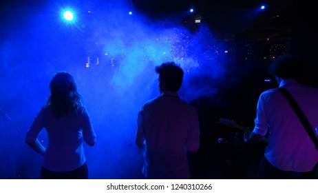 back in the stage
