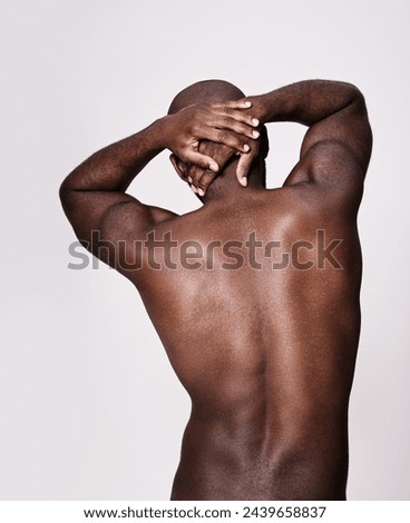 Similar – Image, Stock Photo African guy athlete in fashion glasses