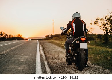 1,271 Motorcycle rider back view Images, Stock Photos & Vectors ...