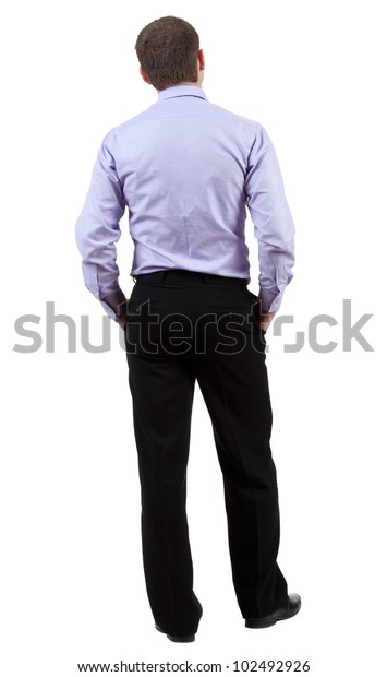 Back View Business Man Looks On Stock Photo (Edit Now) 102492926