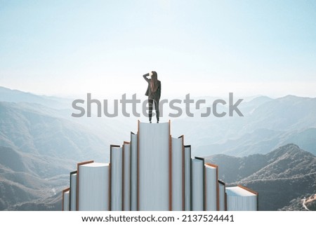 Similar – Image, Stock Photo Clean into the future Sky