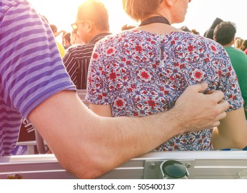 Back view of  couple