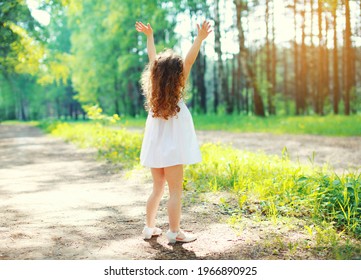 Back View Happy Little Girl Child Stock Photo 1966890925 | Shutterstock