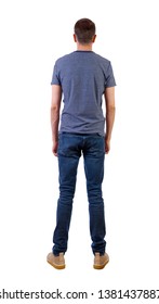 Back View Man Jeans Standing Young Stock Photo 1381437887 | Shutterstock