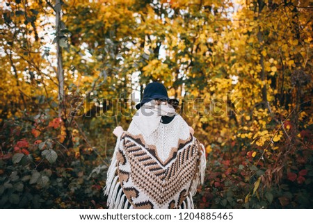 Similar – Image, Stock Photo Woman in her back with the hands in the head enjoying the nature.