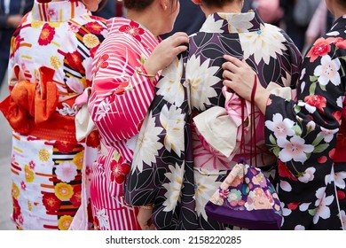 Back View Woman Wearing Yukata Stock Photo 2158220285 | Shutterstock
