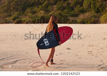 Similar – Spuren am Strand Natur