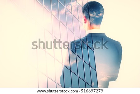 Similar – Image, Stock Photo Silhouette of a young attractive woman