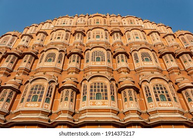 Back Windows Of Hawa Mahal Built In 1799 By Maharaja Sawai Pratap Singh, Jaipur, Rajasthan, India.