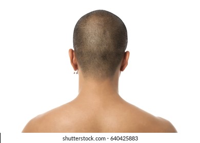 Back Of Young Asian Male Head Shot