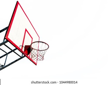 Backboard On White Background. Dicut, Isolated.