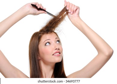BACKCOMBING HAIR
