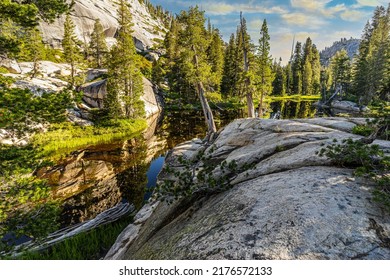 A Backcountry Tank Or Pond In The High Country Of Yosemite National Park