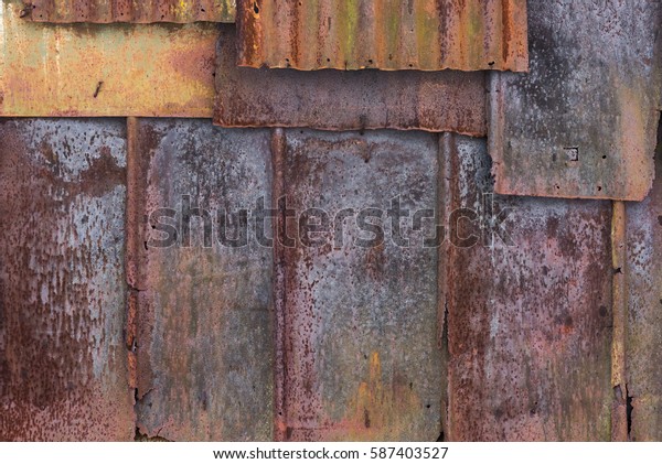 Backdrop Barn Covered Old Rusty Tin Buildings Landmarks