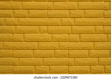 Backdrop - Bright Yellow Painted Brick Veneer Wall