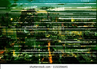 Backdrop of complex network texture, Smart city concept.
