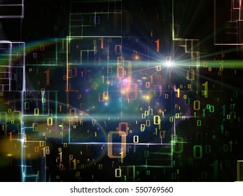 Backdrop of connected abstract elements on the subject of networking, science, education and modern technology