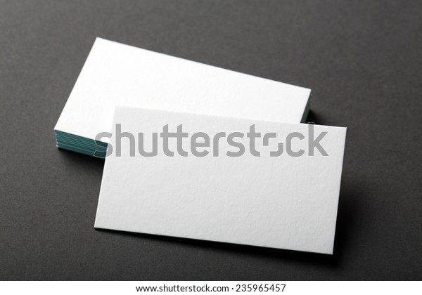 backed paper\
blank business cards on the\
stack