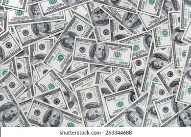 Background of 100 dollar bills - Shutterstock ID 263344688