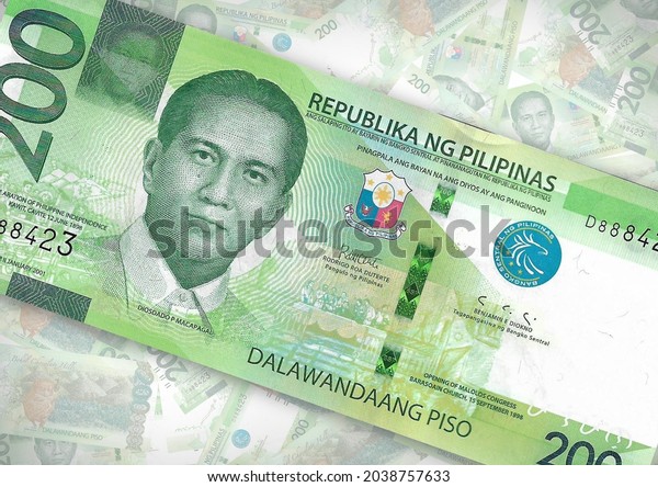 Background 200 Piso Banknotegroup Money Stack Stock Photo 2038757633 ...