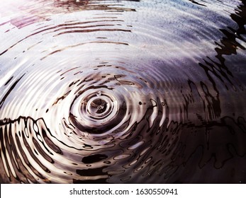 The pattern​ of surface​ natural​ water​ for​ background. Abstract​ of​ surface​ fresh​ water​ for​ background​