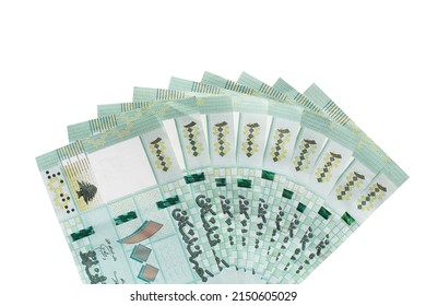 Background of 900 L.L Money representing the economic crisis in Lebanon, nine hundred Lebanese Lira