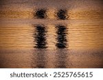 Background _ Glittering water surface in Yarra River at dusk in Victoria Harbour, Melbourne, Australia