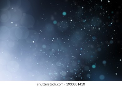 background of abstract bokeh lights. blue. de focused.