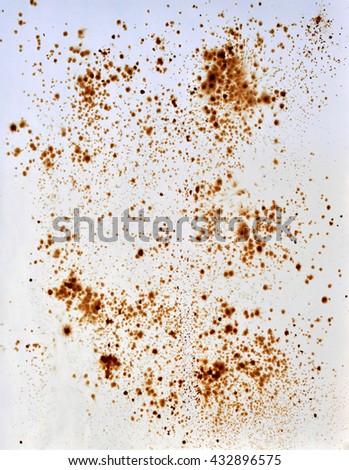 Background with Abstract Pattern, Brown Coffee Stains on Paper