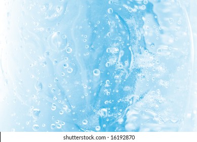 Background Of Air Bubbles In Fresh Sparkling Mineral Water