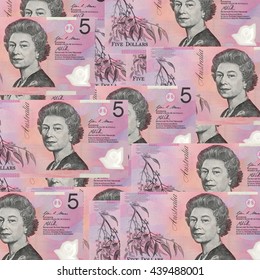 Background Of Australian Five Dollar Bills