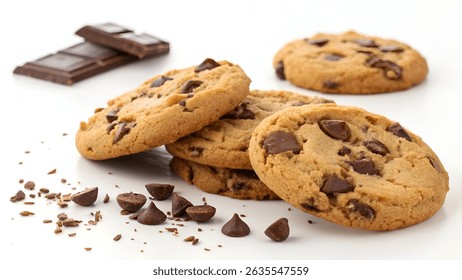 background, bake, biscuit, biscuit biscuits, biscuits, brown, calories, candy, chip, chocolate, closeup, cookie, crumbs, delicious, dessert, food, homemade, indulgence, isolated, nobody, orange, pastr