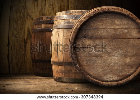 background of barrel 