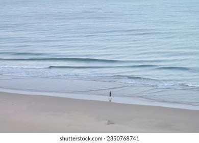 Background beach pattern blue waves 